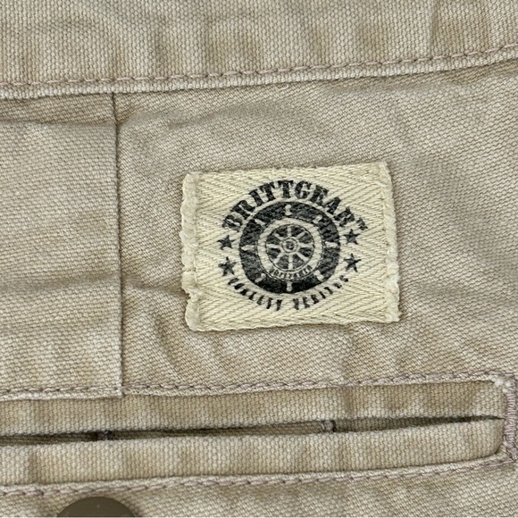 Vintage 90s Brittgear Khaki Beige Casual Flat Front Work Pants Men’s 38 Waist. - Picture 7 of 8